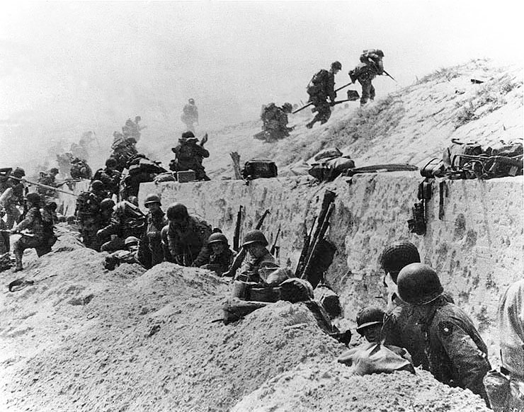 Photo WW2 1944 France Landing Utah Beach on June 8 